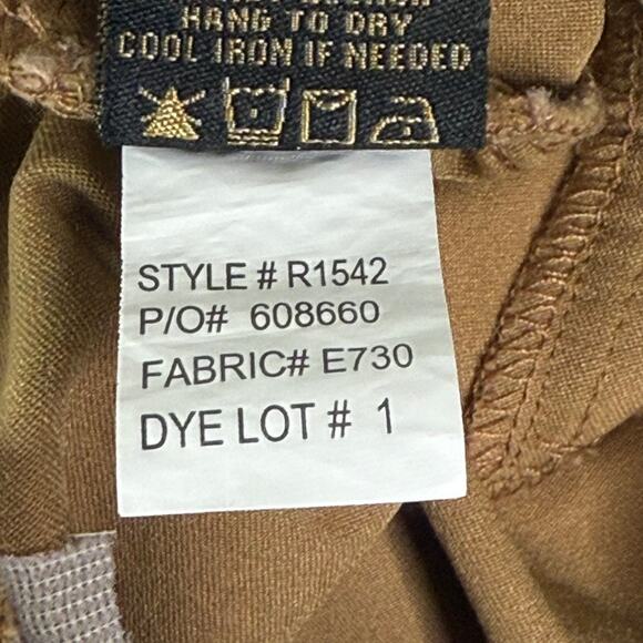 Renuar R1542 Cigarette Style Ankle Pant Brown Womens 14 Pull On Stretch Comfort - Picture 13 of 13